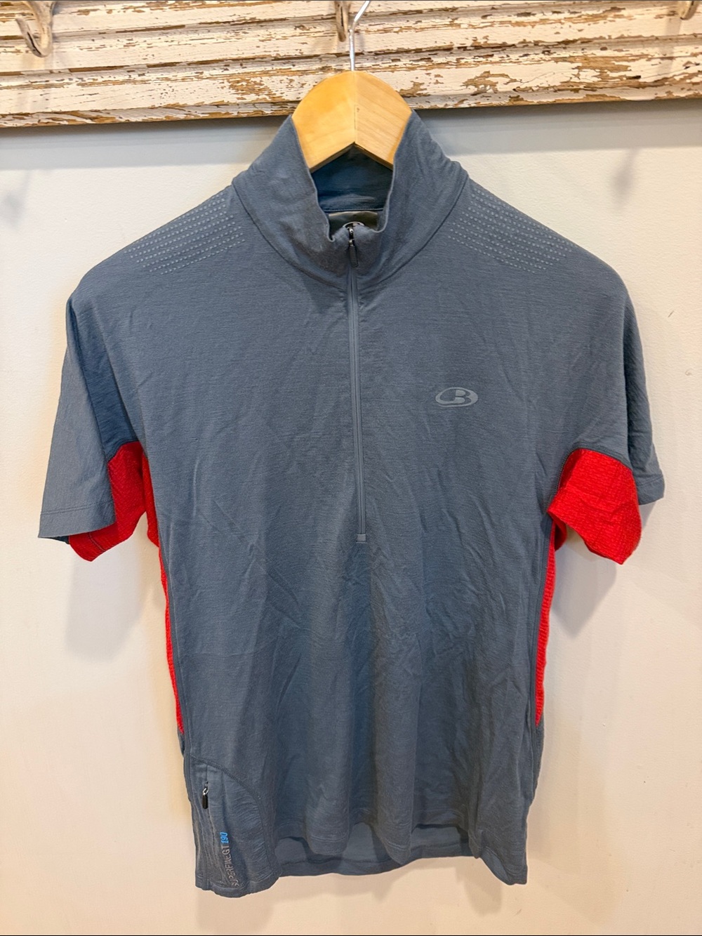 Icebreaker‎ Merino Wool Superfine GT 190 1/2 zip shirt size large